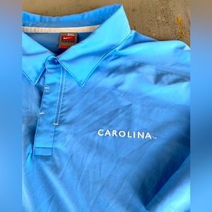 VINTAGE Nike Team UNC Polo Shirt North Carolina Tar Heels MEN’s Size 3XL Fit Dry